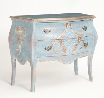 Lot 66 - Italian Rococo Style Carved and Painted Commode