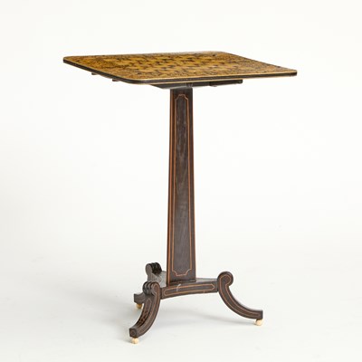 Lot 151 - Regency Penwork Games Table