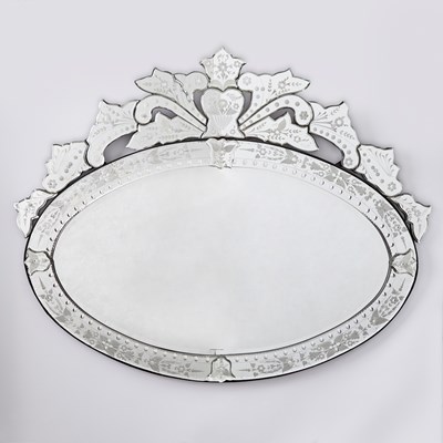 Lot 52 - Venetian Style Oval Mirror