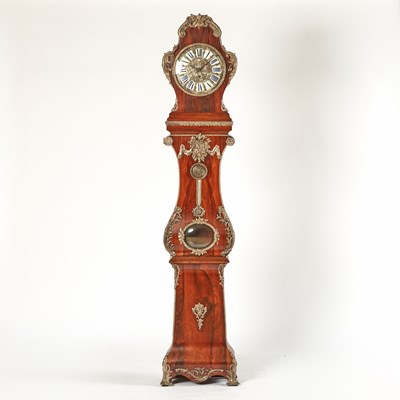 Lot 40 - Louis XIV Style Rosewood and Silver-Metal Longcase Clock