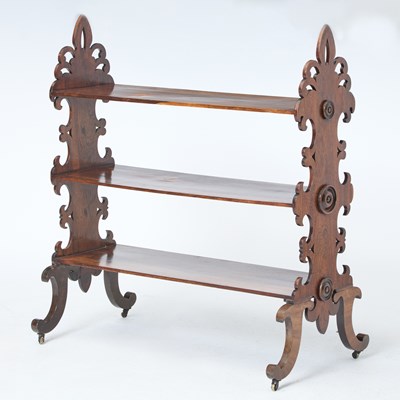 Lot 194 - George IV Rosewood Three-Tier Whatnot