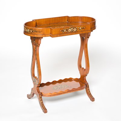 Lot 193 - Maitland Smith Painted Satinwood Two-Tier Side Table