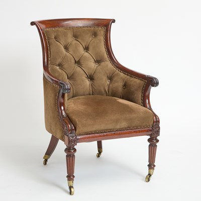 Lot 145 - George IV Mahogany Upholstered Bergère