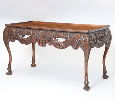 Lot 143 - Irish George II Style Carved Mahogany Center Table