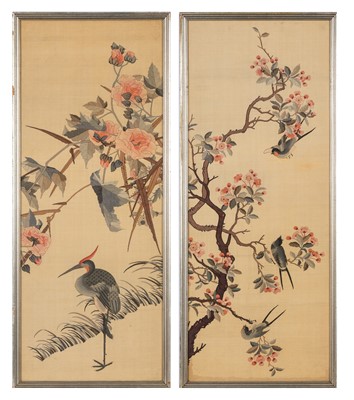 Lot 576 - A Pair of Chinese Kesi Panel