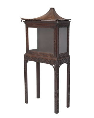 Lot 344 - George II Style Mahogany Display Cabinet on Stand