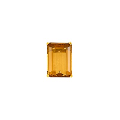 Lot 2033 - Gold and Citrine Pendant Fragment