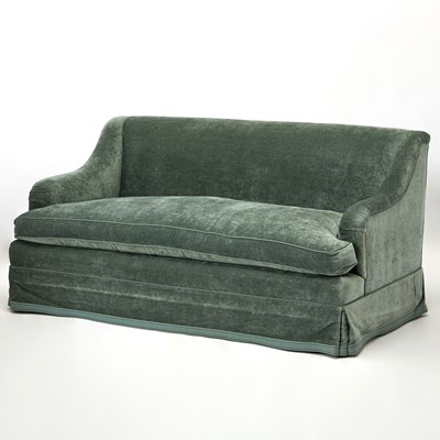 Lot 658 - Velvet Upholstered Sofa