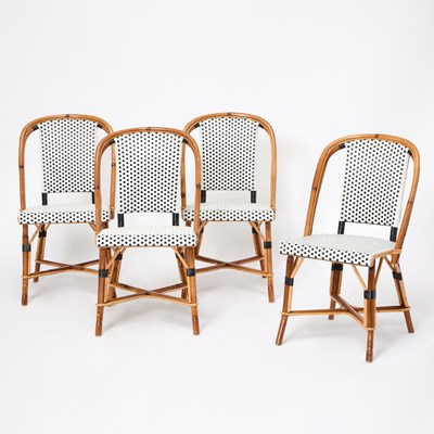Lot 769 - Set of Four Rattan Side Chairs