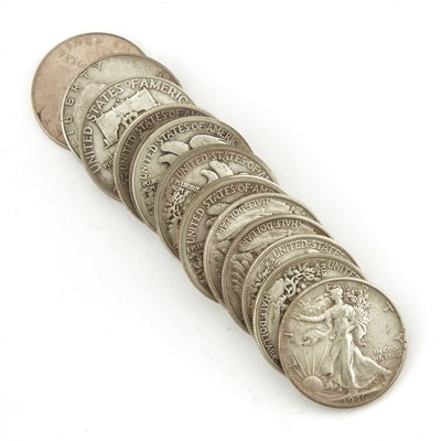 Lot 1085 - United States Silver Half Dollars
