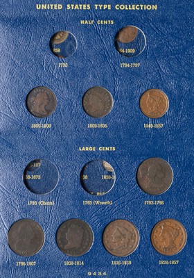 Lot 1072 - United States Half Cent to One Dollar Collection