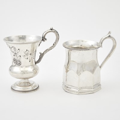 Lot 132 - Two American Silver Mugs