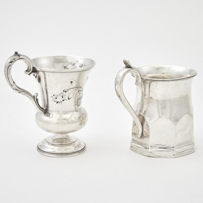 Lot 132 - Two American Silver Mugs