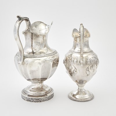 Lot 129 - Two American Silver Cream Jugs