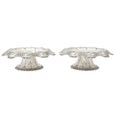 Lot 160 - Pair of Tiffany & Co. Sterling Silver Tazzae