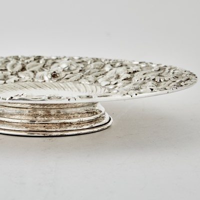 Lot 154 - Group of Sterling Silver Floral Decorated Table Articles