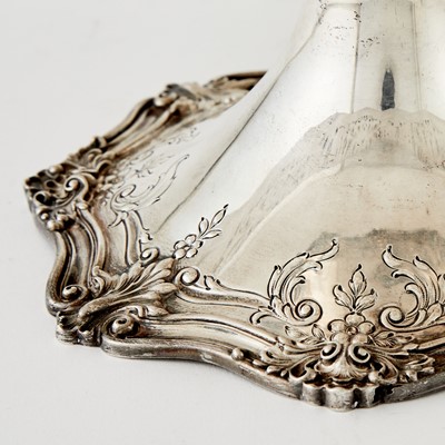 Lot 178 - Pair of Graff Washbourne & Dunn Sterling Silver Tazzae