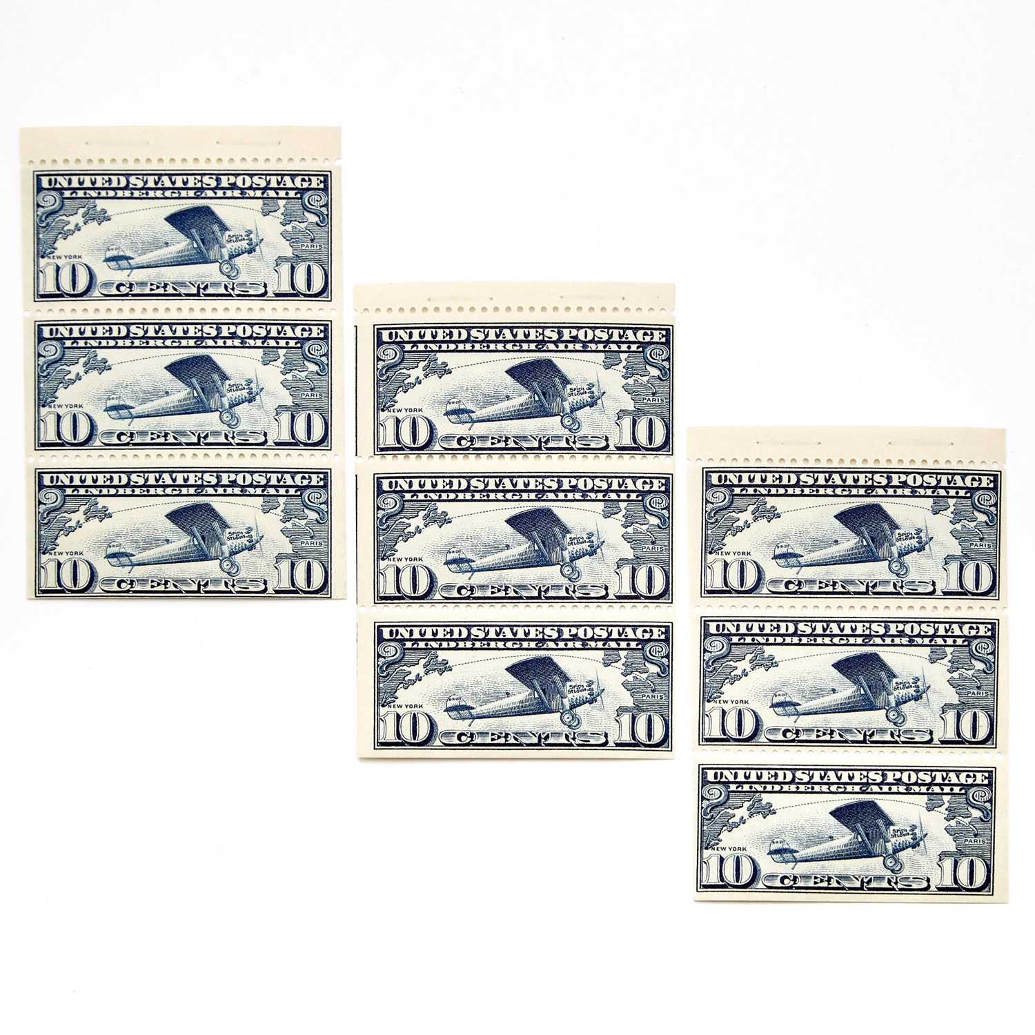 Lot 1026 - United States 1928 Air Post Booklet Pane, Scott C10a