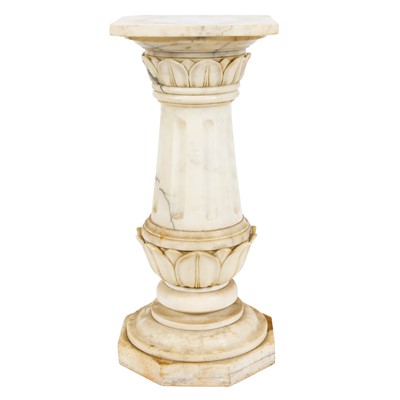 Lot 135 - Neoclassical Style Alabaster Pedestal