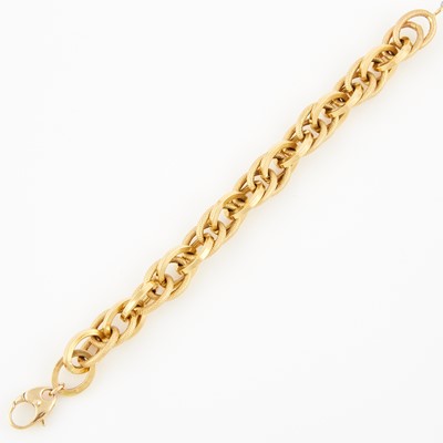 Lot 56 - Gold Flexible Bracelet, 18K 12 dwt. with 14K clasp