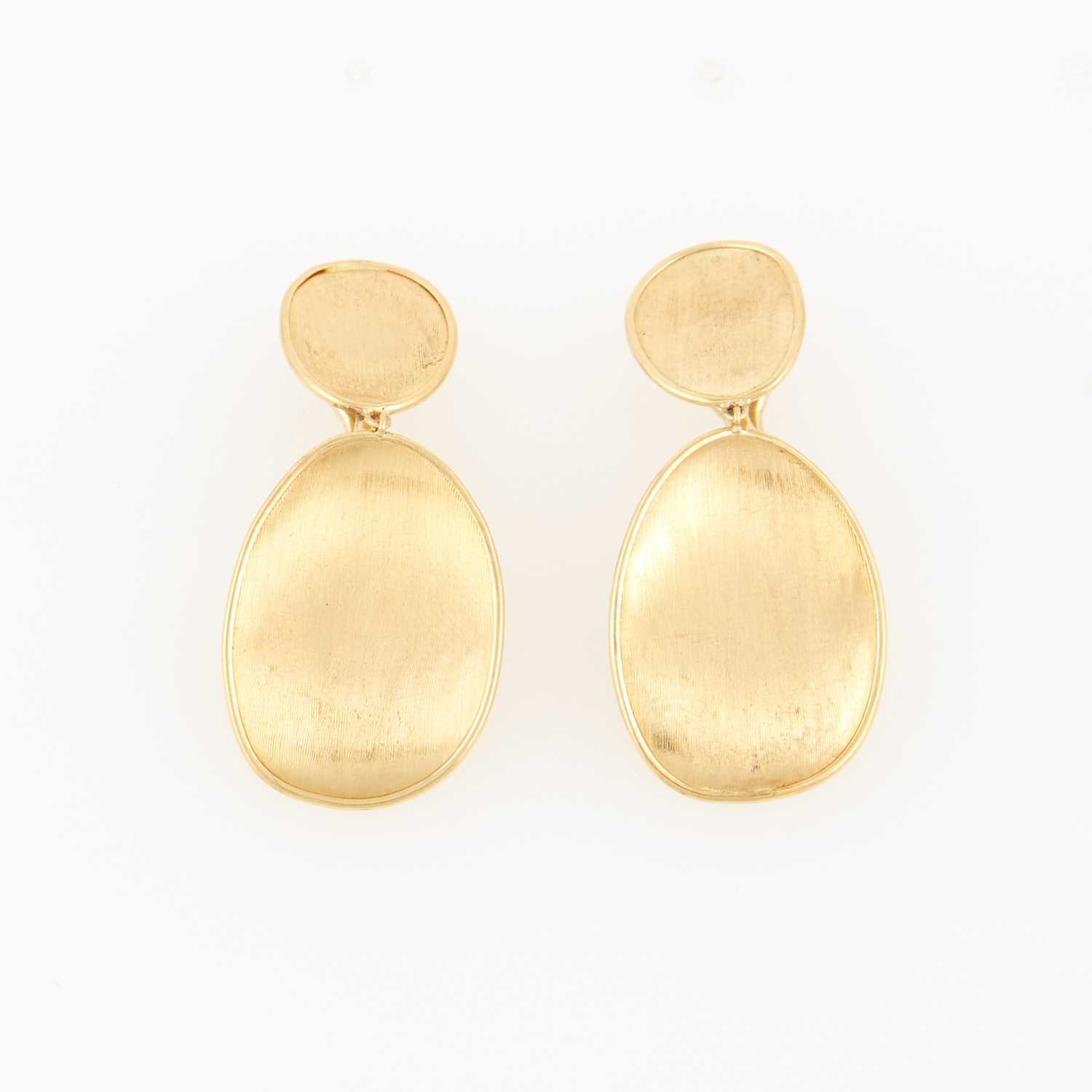 Lot 59 - Two Gold Earrings, 18K 4 dwt.