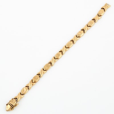 Lot 167 - Gold Flexible Bracelet, 14K 5 dwt., damaged