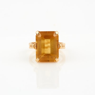 Lot 196 - Gold and Stone Ring, 14K 5 dwt. all