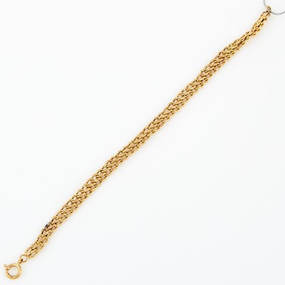 Lot 210 - Gold Flexible Bracelet, 18K 3 dwt., damaged