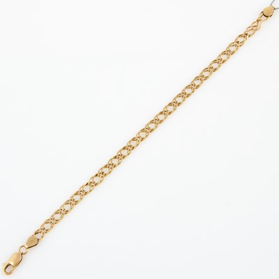 Lot 211 - Gold Flexible Bracelet, 14K 4 dwt.