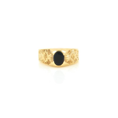 Lot 216 - Gold and Stone Ring, 14K 2 dwt. all