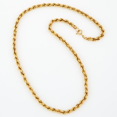 Lot 220 - Gold Neck Chain, 18K 10 dwt.