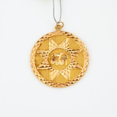 Lot 221 - Gold Pendant, 14K 6 dwt.