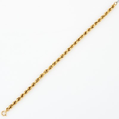Lot 224 - Gold Flexible Bracelet, 18K 4 dwt.