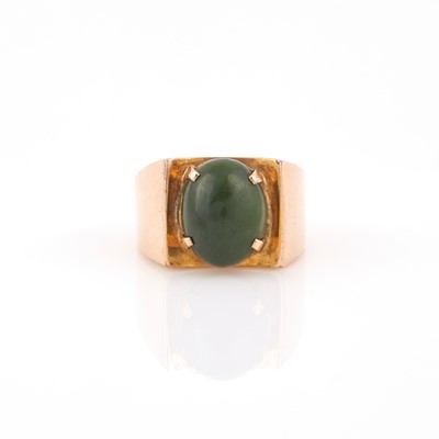 Lot 297 - Gold and Stone Ring, 14K 3 dwt. all