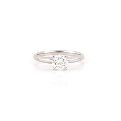 Lot 321 - Diamond Solitaire Ring about 1.00 ct., 14K 2 dwt.