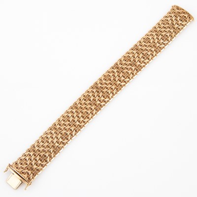 Lot 322 - Gold Flexible Bracelet, 14K 38 dwt.