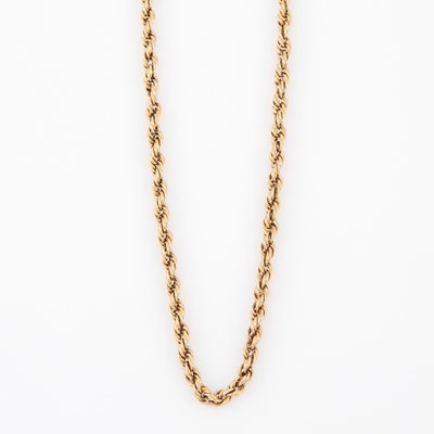 Lot 325 - Gold Neck Chain, 14K 4 dwt.