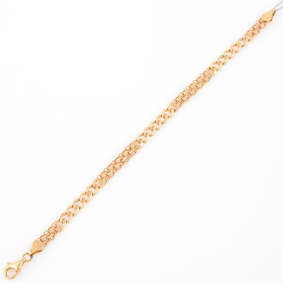 Lot 336 - Gold Flexible Bracelet, 14K 5 dwt.