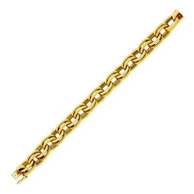 Lot 237 - Hermès Gold Oval Link Bracelet, France