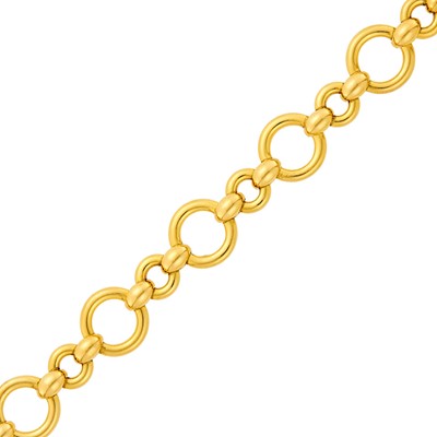 Lot 243 - Hermès Gold Link Bracelet, France
