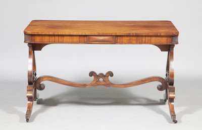 Lot 396 - Regency Style Rosewood Library Table