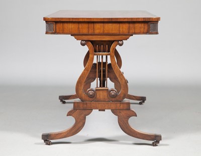 Lot 396 - Regency Style Rosewood Library Table