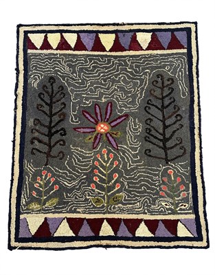 Lot 1094 - Pictorial Hooked Rug