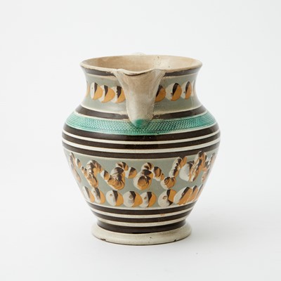 Lot 1078 - Slip-decorated Creamware Jug