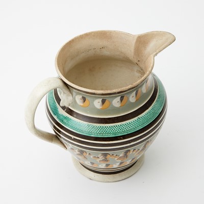 Lot 1078 - Slip-decorated Creamware Jug