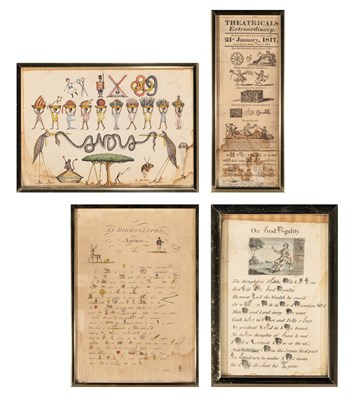Lot 6 - A group of four framed rebus prints