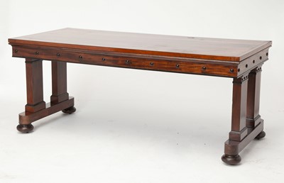 Lot 318 - George IV Mahogany and Part-Ebonized Library Table