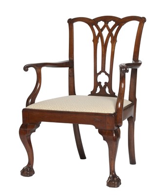 Lot 246 - Chippendale Mahogany Armchair
