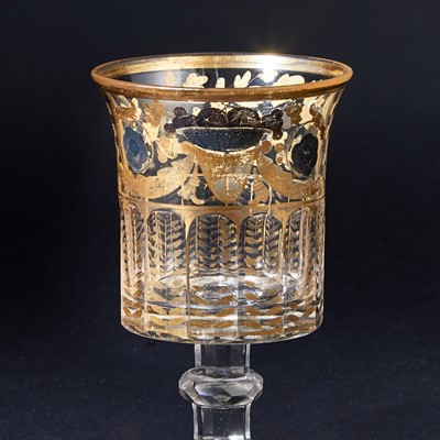 Lot 667 - Two Russian Glass Goblets