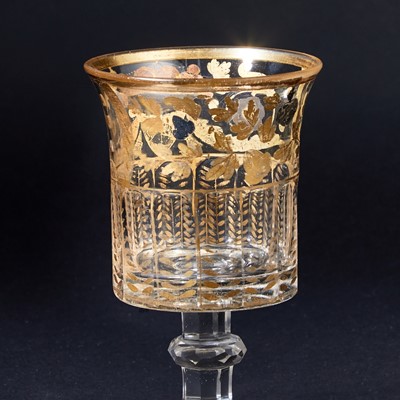 Lot 667 - Two Russian Glass Goblets